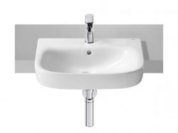 Roca Debba Semi Recessed Basin 520mm x 400mm 1 Taphole White from Reece Australia